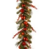 9' X 12" Pre-Lit B/O LED Red Mixed Artificial Christmas Garland – Warm White Lights -Optimal Christmas Shop dnat dc13 159 9bb 1 08697.1667536535