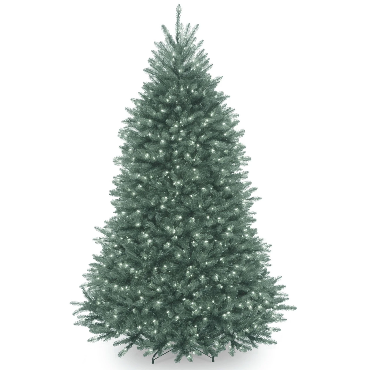 7' Pre-Lit Dunhill Blue Fir Hinged Artificial Christmas Tree - Clear Lights 3 7' Pre-Lit Dunhill Blue Fir Hinged Artificial Christmas Tree - Clear Lights