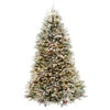 7.5' Dunhill Fir Artificial Christmas Tree With Red Berries - Clear Lights -Optimal Christmas Shop dnat duf 300 75 1 80731.1667656829