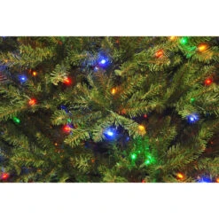 9’ Pre-Lit Full Dunhill Fir Artificial Christmas Tree – Multi-Color/Warm White LED Lights -Optimal Christmas Shop dnat duh 300d 90 4 97330.1667643661