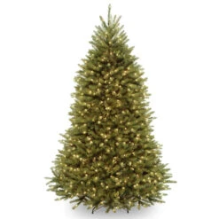7’ Pre-Lit Dunhill Fir Artificial Christmas Tree – Multi-Color/Warm White LED Lights