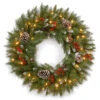 24” Frosted Berry Christmas Wreath - Clear Lights 2 24” Frosted Berry Christmas Wreath - Clear Lights -Optimal Christmas Shop dnat frb 24wlo 1 1 76749.1667535990