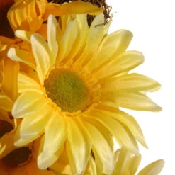 19" Unlit Garden Accents Yellow Cosmos Artificial Christmas Wreath 9 19" Unlit Garden Accents Yellow Cosmos Artificial Christmas Wreath -Optimal Christmas Shop dnat gac30 19wy 3 73188.1667536269