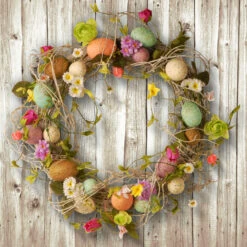 Garden Accents Easter Egg Wreath - 18-Inch 7 Garden Accents Easter Egg Wreath - 18-Inch -Optimal Christmas Shop dnat gae30 18wef 3 54868.1667521549