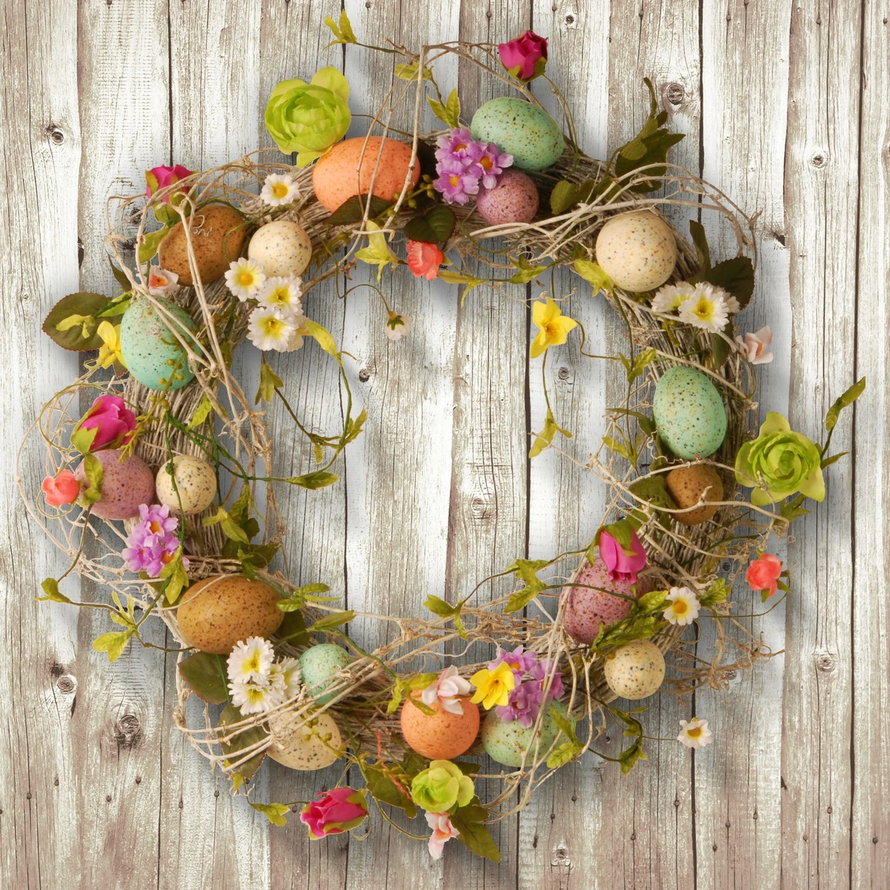 Garden Accents Easter Egg Wreath - 18-Inch 5 Garden Accents Easter Egg Wreath - 18-Inch - Image 3