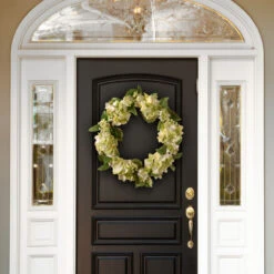 Hydrangea Flower And Berries Garden Accents Artificial Wreath - 24-Inch -Optimal Christmas Shop dnat gahb30 24wc 3 49465.1667580433