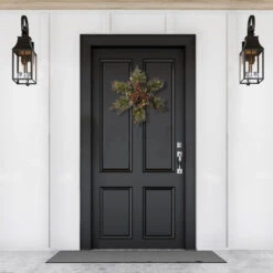 14" Pre-Lit Pine Snowflake Battery Operated Artificial Wreath - Warm White LED Lights 7 14" Pre-Lit Pine Snowflake Battery Operated Artificial Wreath - Warm White LED Lights -Optimal Christmas Shop dnat gb1 300l 14sb 1 3 21797.1667570061