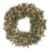 Pre-Lit Glittery Bristle Pine Artificial Christmas Wreath - 24-Inch, Clear Lights 1 Pre-Lit Glittery Bristle Pine Artificial Christmas Wreath - 24-Inch, Clear Lights -Optimal Christmas Shop dnat gb3 300 24w 1 1 98916.1667684349