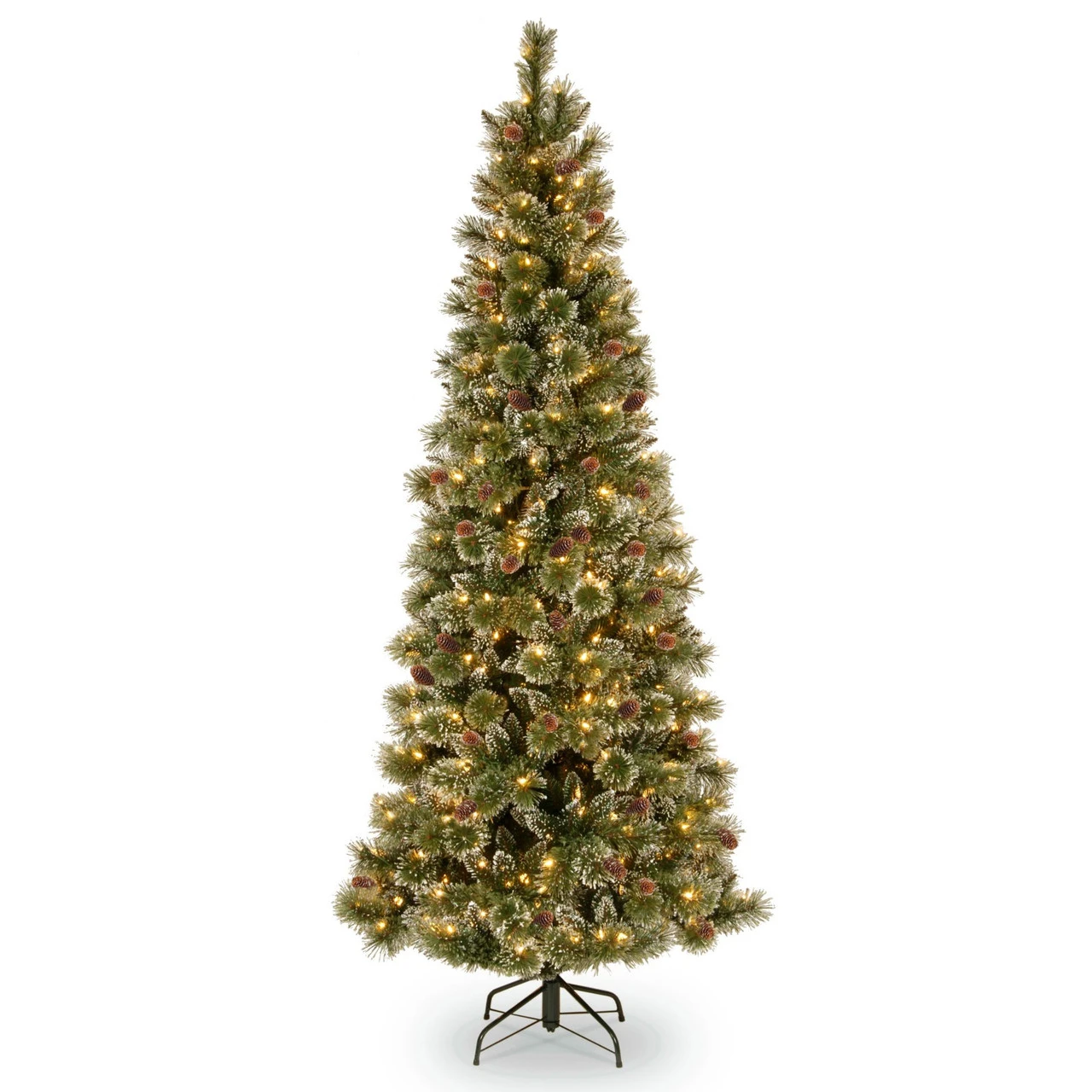 6.5’ Pre-Lit Glittery Pine Christmas Tree – Clear Lights 3 6.5’ Pre-Lit Glittery Pine Christmas Tree – Clear Lights