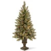 5' Pre-lit Potted Glittery Bristle Christmas Tree – Clear Lights -Optimal Christmas Shop dnat gb3 306 50 1 88019.1667536566