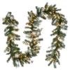 9' Pre-Lit Pomegranate Pine Artificial Christmas Garland - Clear Lights -Optimal Christmas Shop dnat gtp1 302 9b 1 1 83240.1667571927