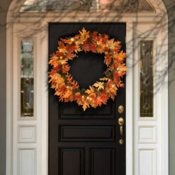 36" Maple Wreath With Clear Lights -Optimal Christmas Shop dnat hc7 104l 36w 3 24117.1667519999
