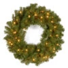 24” Pre-Lit Kincaid Spruce Artificial Christmas Wreath - Clear Lights -Optimal Christmas Shop dnat kcdr 24wlo 1 45548.1667576082