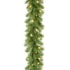 9' X 10” Pre-Lit Kincaid Spruce Artificial Christmas Garland - Clear Lights -Optimal Christmas Shop dnat kcdr 9blo 1 1 44023.1667578398
