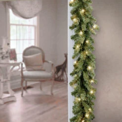 9' X 10” Pre-Lit Kincaid Spruce Artificial Christmas Garland - Clear Lights 8 9' X 10” Pre-Lit Kincaid Spruce Artificial Christmas Garland - Clear Lights -Optimal Christmas Shop dnat kcdr 9blo 1 3 75636.1667578399