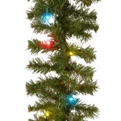 9' X 10” Pre-Lit Kincaid Spruce Artificial Christmas Garland - Multicolor Lights 6 9' X 10” Pre-Lit Kincaid Spruce Artificial Christmas Garland - Multicolor Lights -Optimal Christmas Shop dnat kcdr 9brlo 1 2 47434.1667489336