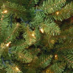 12 Ft. Kingswood(R) Fir Pencil Tree With Clear Lights -Optimal Christmas Shop dnat kw7 300 120 3 08847.1667656816