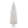 7’ Pre-Lit Kingswood White Fir Pencil Artificial Christmas Tree - Clear Lights