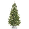 4.5’ Pre-Lit Natural Fraser Fir Artificial Christmas Tree - Clear Lights -Optimal Christmas Shop dnat naffslh1 45lo 1 32142.1667656821