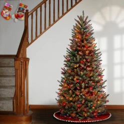 6.5’ Pre-Lit Natural Fraser Slim Fir Artificial Christmas Tree - Multi-Color Lights 7 6.5’ Pre-Lit Natural Fraser Slim Fir Artificial Christmas Tree - Multi-Color Lights -Optimal Christmas Shop dnat naffslh1 65rlo 3 06418.1667574620