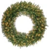 48" Pre-Lit Norwood Fir Artificial Christmas Wreath – Warm White LED Lights -Optimal Christmas Shop dnat nf 318l 48w 1 14089.1667576087