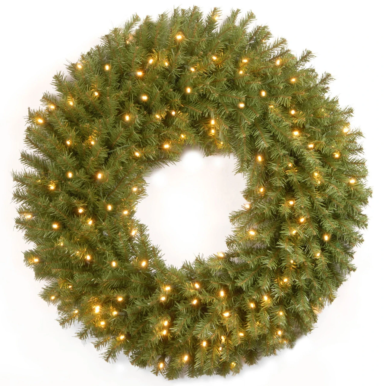 30" B And O Pre-Lit LED Norwood Fir Artificial Christmas Wreath – Warm White Lights 3 30" B And O Pre-Lit LED Norwood Fir Artificial Christmas Wreath – Warm White Lights