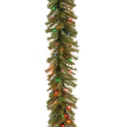 9' X 10" Pre-Lit Norwood Fir Artificial Christmas Garland - Multicolor Lights