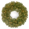Pre-Lit North Valley Spruce Artificial Christmas Wreath - 24-Inch, Clear Lights -Optimal Christmas Shop dnat nrv7 300 24w 1 1 14025.1667654637