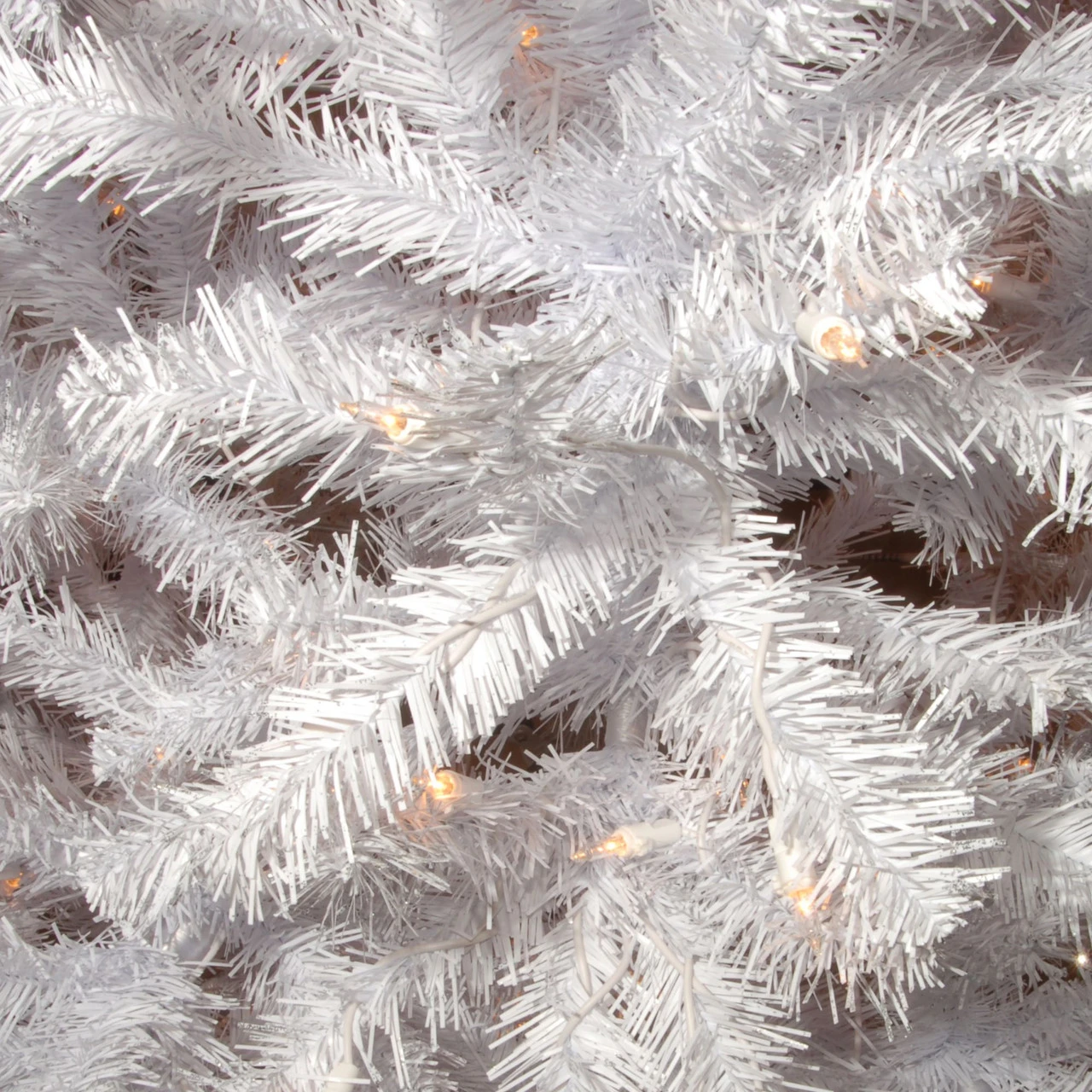 14’ Pre-Lit Medium White North Valley Spruce Artificial Christmas Tree - Clear Lights 4 14’ Pre-Lit Medium White North Valley Spruce Artificial Christmas Tree - Clear Lights - Image 2