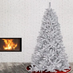 7’ Pre-Lit North Valley White Spruce Artificial Christmas Tree - Clear Lights -Optimal Christmas Shop dnat nrvw7 302 70 3 50031.1667655709