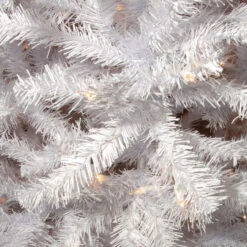 7.5’ Pre-Lit North Valley White Spruce Artificial Christmas Tree - Clear Lights -Optimal Christmas Shop dnat nrvw7 302 75 2 18019.1667576099