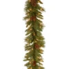 9' Pre-Lit Medium Pine Artificial Christmas Garland - Clear Lights 2 9' Pre-Lit Medium Pine Artificial Christmas Garland - Clear Lights -Optimal Christmas Shop dnat pc 9glo 1 1 76686.1667662718