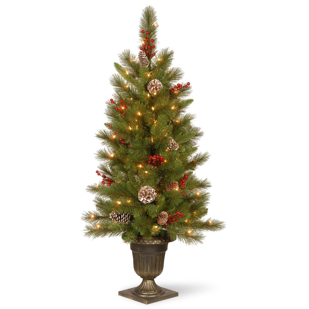 4’ Pre-LitPotted Berry Entrance Christmas Tree – Clear Lights 3 4’ Pre-LitPotted Berry Entrance Christmas Tree – Clear Lights