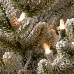 2.5' Pre-Lit Medium Snowy Cambridge Artificial Christmas Tree - Warm White LED Lights -Optimal Christmas Shop dnat pecaf1 306 25b1 2 25788.1667575689