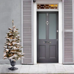 4' Pre-lit Potted Snowy Camden Entrance Artificial Christmas Tree – Clear Lights -Optimal Christmas Shop dnat pecd3 306 40 3 95641.1667576101