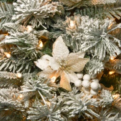 6' Pre-Lit Slim Frosted Colonial Artificial Half Wall Christmas Tree - Clear Lights -Optimal Christmas Shop dnat peco8 362 6h 3 13964.1667569299