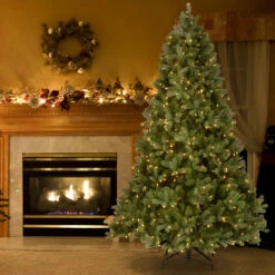 7.5’ Pre-Lit Downswept Douglas Fir Artificial Christmas Tree - Clear Lights -Optimal Christmas Shop dnat pedd1 312 75 4 85014.1667659259