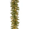 9' X 12" Pre-Lit Downswept Douglas Artificial Christmas Garland - Warm White LED Lights