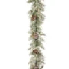 9' X 10" Pre-Lit Frosted Mountain Spruce Artificial Christmas Garland - Clear Lights -Optimal Christmas Shop dnat pefm3 300 9a 1 48392.1667574284