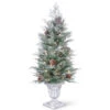 4' Pre-lit Potted Frosted Spruce Entrance Artificial Christmas Tree – Clear Lights -Optimal Christmas Shop dnat pefm3 306 40 1 82459.1667578068