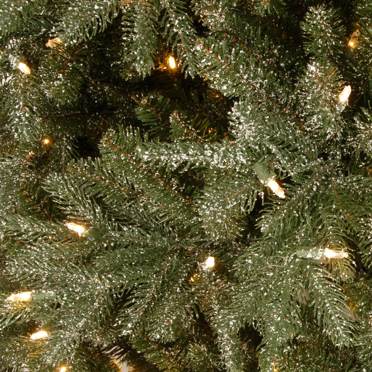 7.5' Pre-Lit Medium Frosted Artificial Christmas Tree - Clear Lights 5 7.5' Pre-Lit Medium Frosted Artificial Christmas Tree - Clear Lights - Image 3