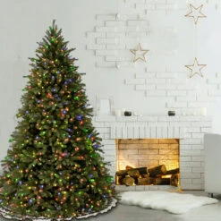 7.5’ Pre-Lit Jersey Fraser Fir Artificial Christmas Tree - Multi-Color Lights -Optimal Christmas Shop dnat pejf1 301 75 02 80121.1667663139