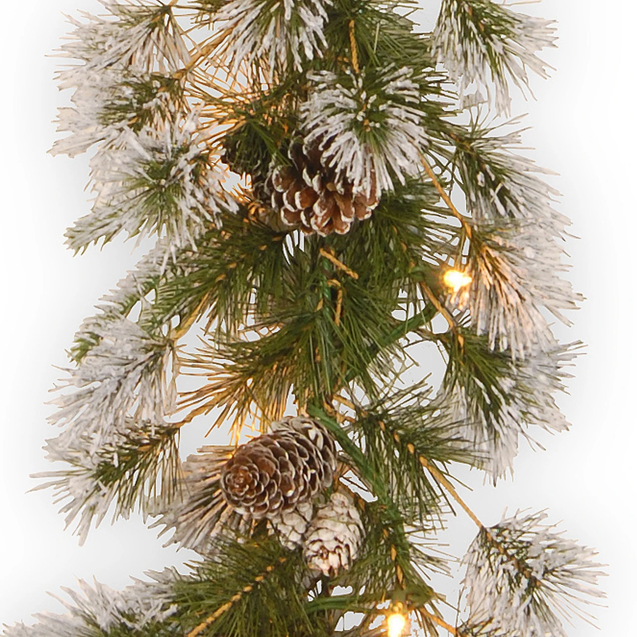 9' X 10" Pre-Lit Liberty Pine Artificial Christmas Garland - Clear Lights 5 9' X 10" Pre-Lit Liberty Pine Artificial Christmas Garland - Clear Lights - Image 3