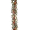 9' X 12" Pre-Lit Snowy Bristle Berry Artificial Christmas Garland - Clear Lights -Optimal Christmas Shop dnat pesb3 300 9b 1 1 00923.1667531748
