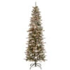 7.5' Pre-Lit Slim Snowy Sheffield Spruce Artificial Christmas Tree - Clear Lights -Optimal Christmas Shop dnat pesl3 311p 75 1 49149.1667572451