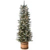 6' Pre-lit Potted Snowy Sheffield Spruce Slim Artificial Christmas Tree, Clear Lights 2 6' Pre-lit Potted Snowy Sheffield Spruce Slim Artificial Christmas Tree, Clear Lights -Optimal Christmas Shop dnat pesl8 310 60 66407.1667569188