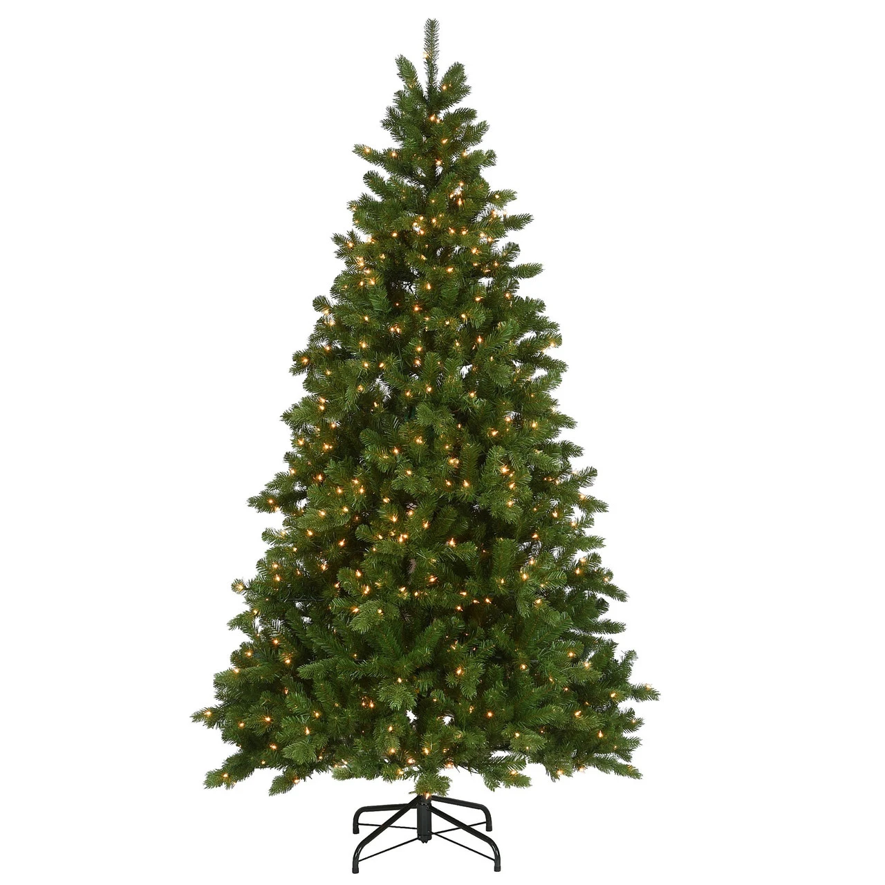 7.5' Pre-Lit Victoria Spruce Medium Artificial Christmas Tree, Clear Lights 3 7.5' Pre-Lit Victoria Spruce Medium Artificial Christmas Tree, Clear Lights