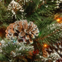 7’ Pre-Lit Glittering Pine Artificial Christmas Tree - Multi-Color Lights -Optimal Christmas Shop dnat qgb3 377mp 70x 3 43028.1667656785