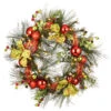 30" Pre-Lit LED Ornament Battery Operated Artificial Christmas Wreath - White Lights 2 30" Pre-Lit LED Ornament Battery Operated Artificial Christmas Wreath - White Lights -Optimal Christmas Shop dnat rac js1901x30 1 50647.1667531750