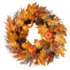 Maple Leaves And Pumpkins Halloween Wreath, Orange And Yellow 24-Inch 1 Maple Leaves And Pumpkins Halloween Wreath, Orange And Yellow 24-Inch -Optimal Christmas Shop dnat rahv 8857732w24 01919.1667491318